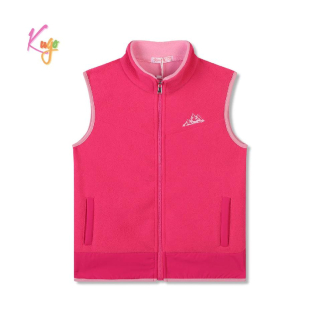 Dívčí flísová vesta Kugo FM7894 růžová